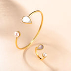 Drop / Bangle Pearl Gold