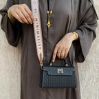 Handbag Strap / Tan & Pink