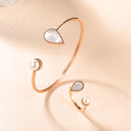Drop / Bangle Pearl Rose Gold