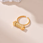 Tassel / Ring Pearl Gold