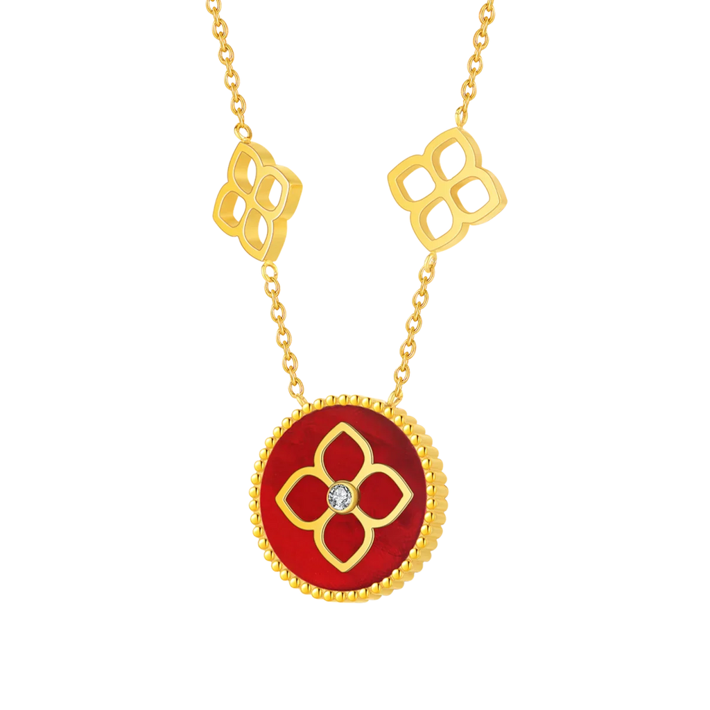 Ameera / Necklace Red Gold