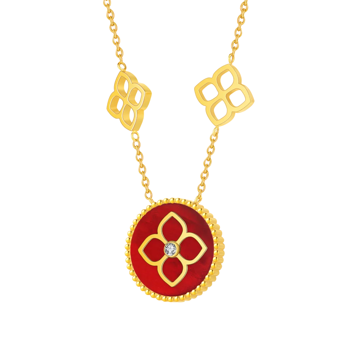 Ameera / Necklace Red Gold