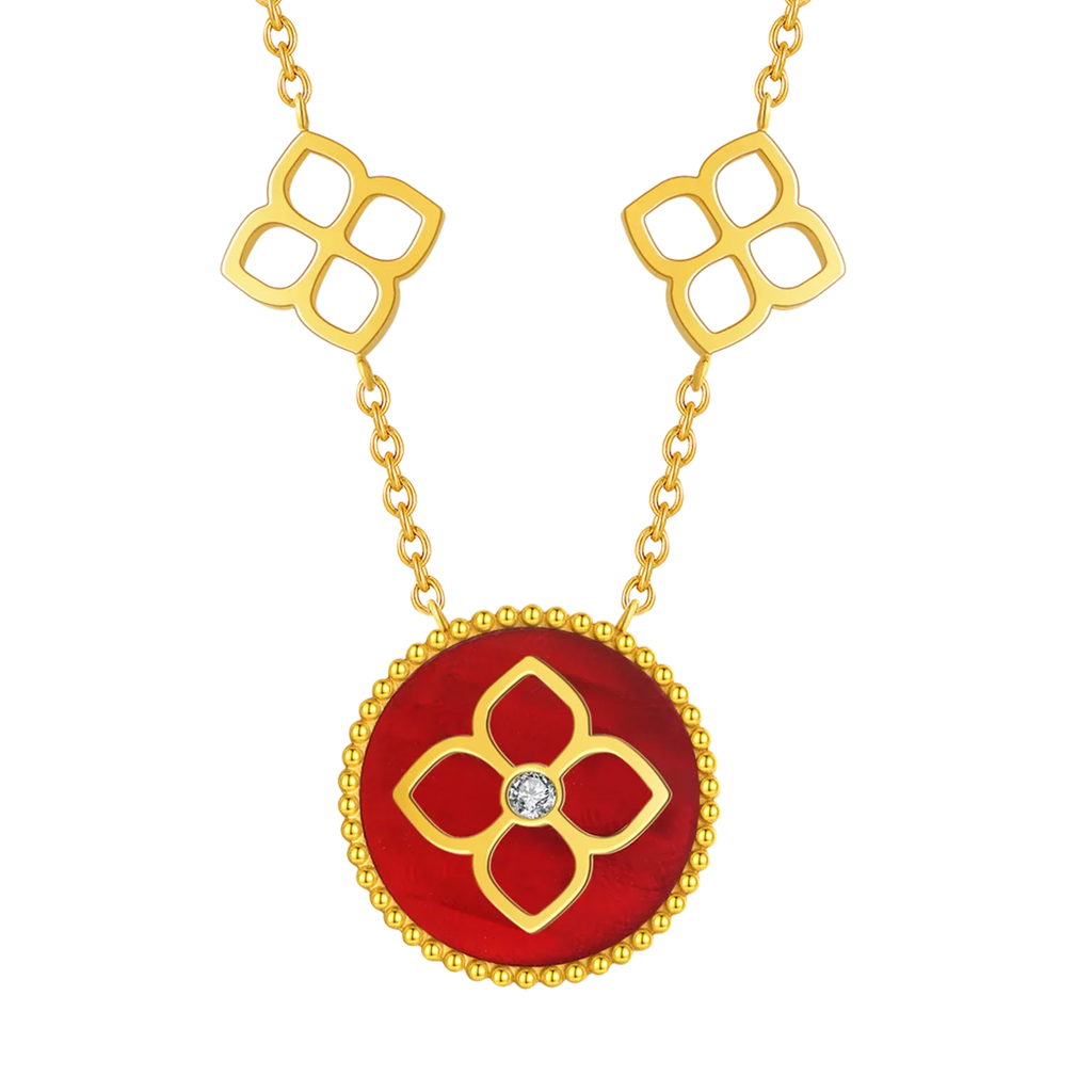 Ameera / Necklace Red Gold
