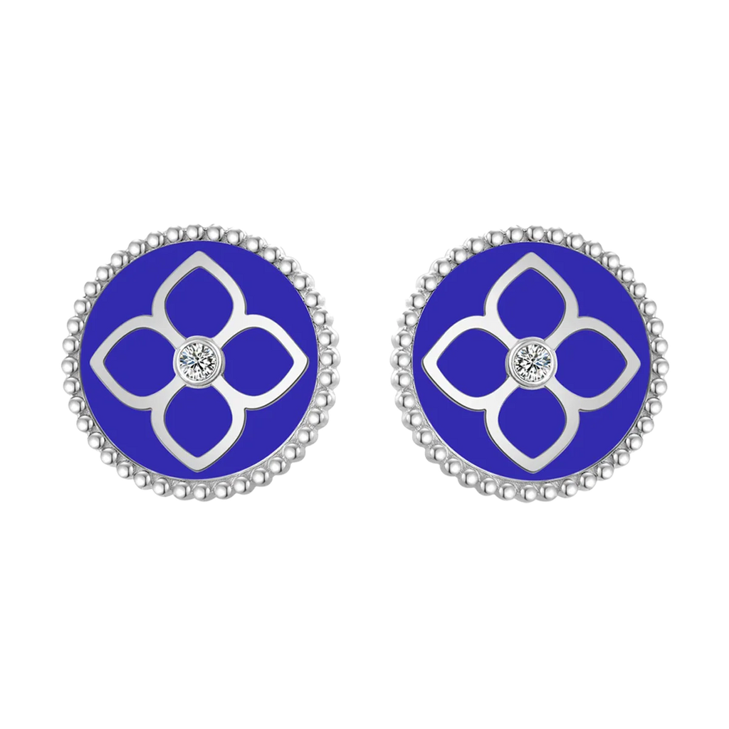 Ameera / Earrings Blue Silver