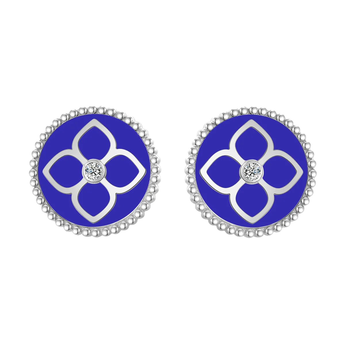 Ameera / Earrings Blue Silver