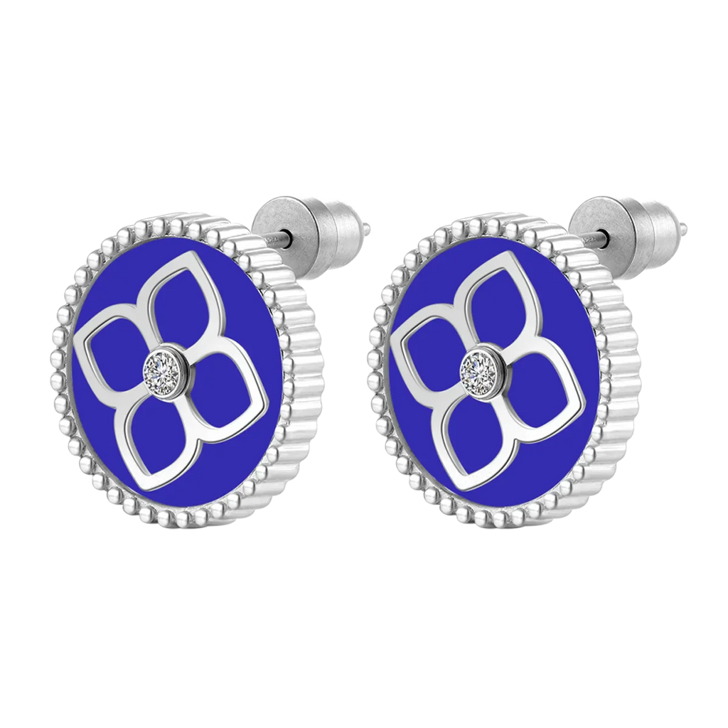 Ameera / Earrings Blue Silver