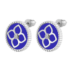 Ameera / Earrings Blue Silver