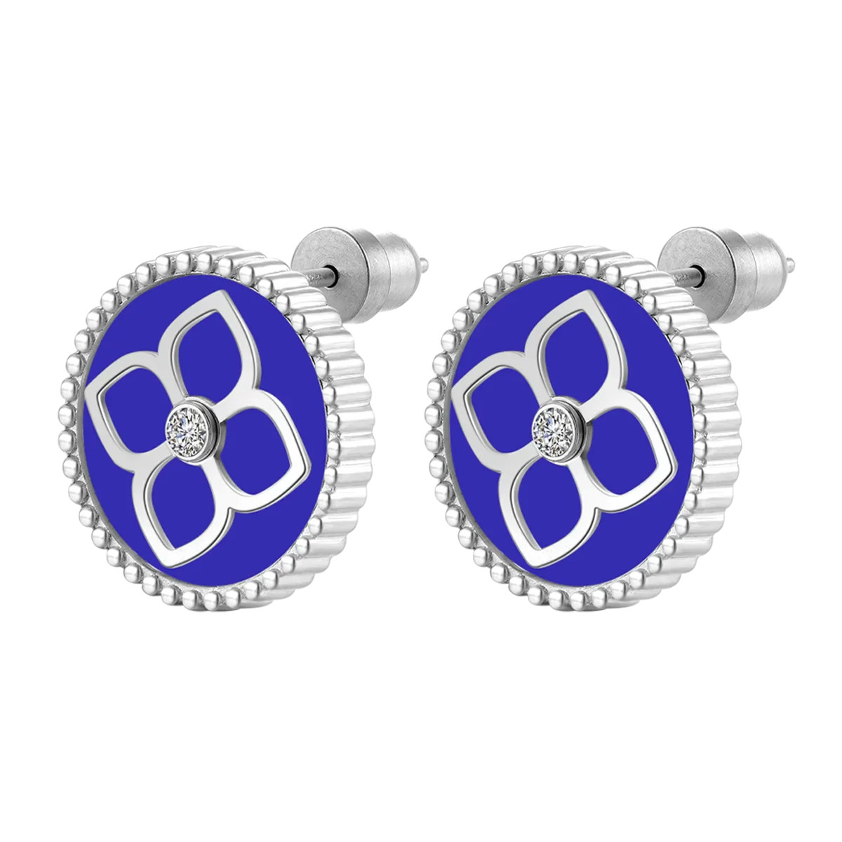 Ameera / Earrings Blue Silver
