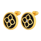 Ameera / Earrings Black Gold