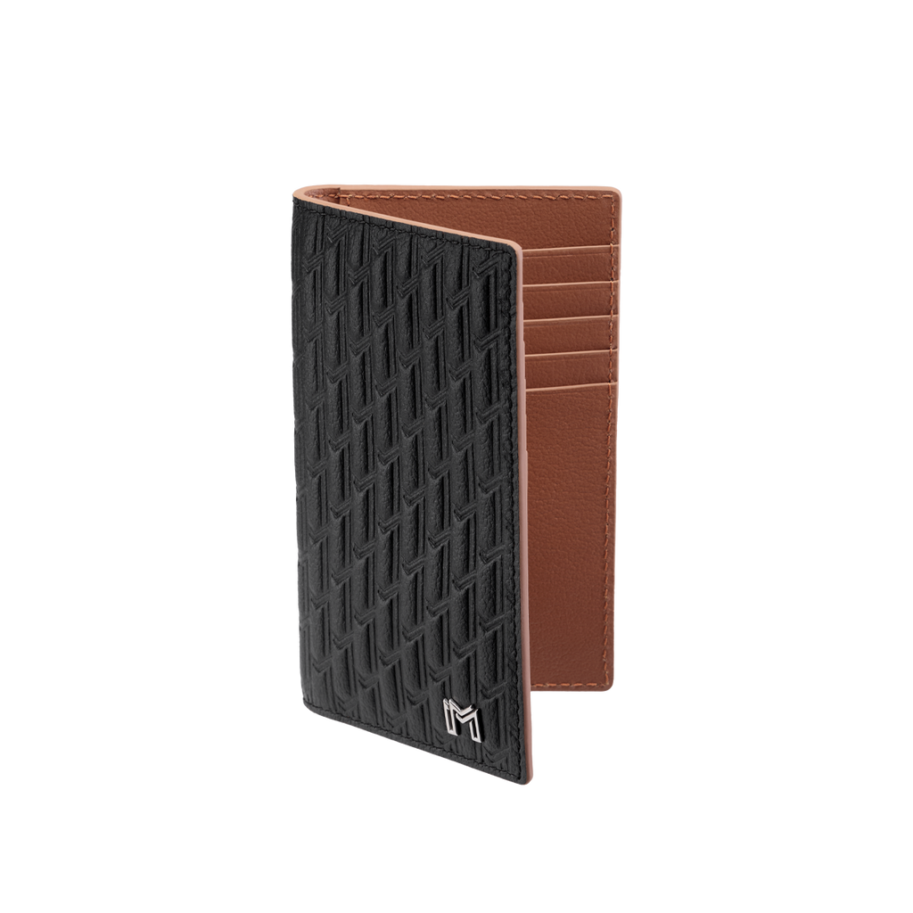 Camel Leather Black & Tan / Silver