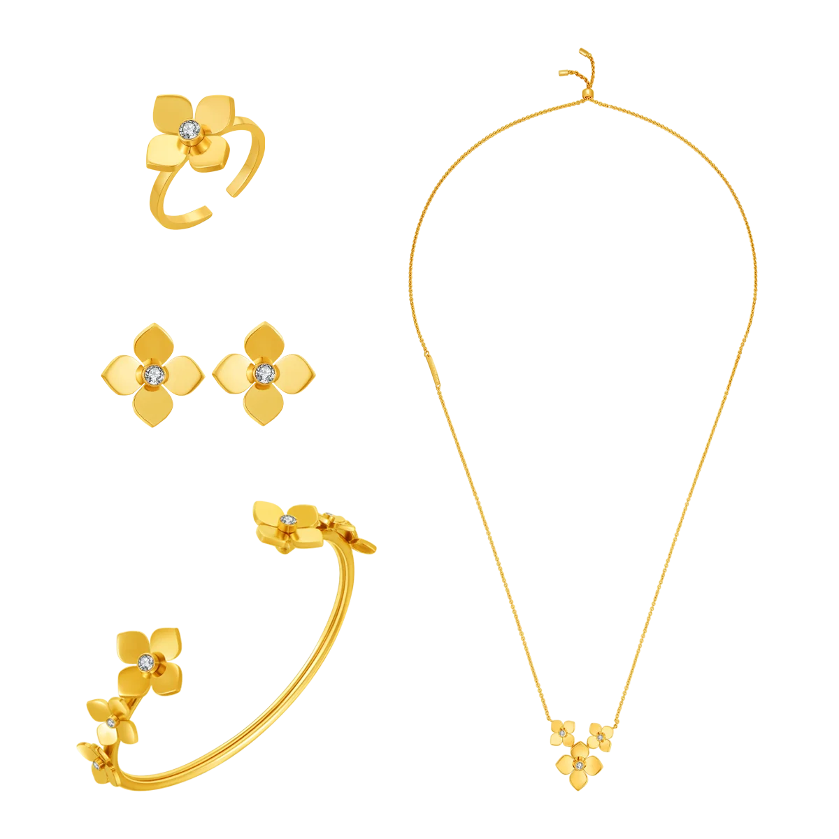 Bloom Jewellery Set / Gold