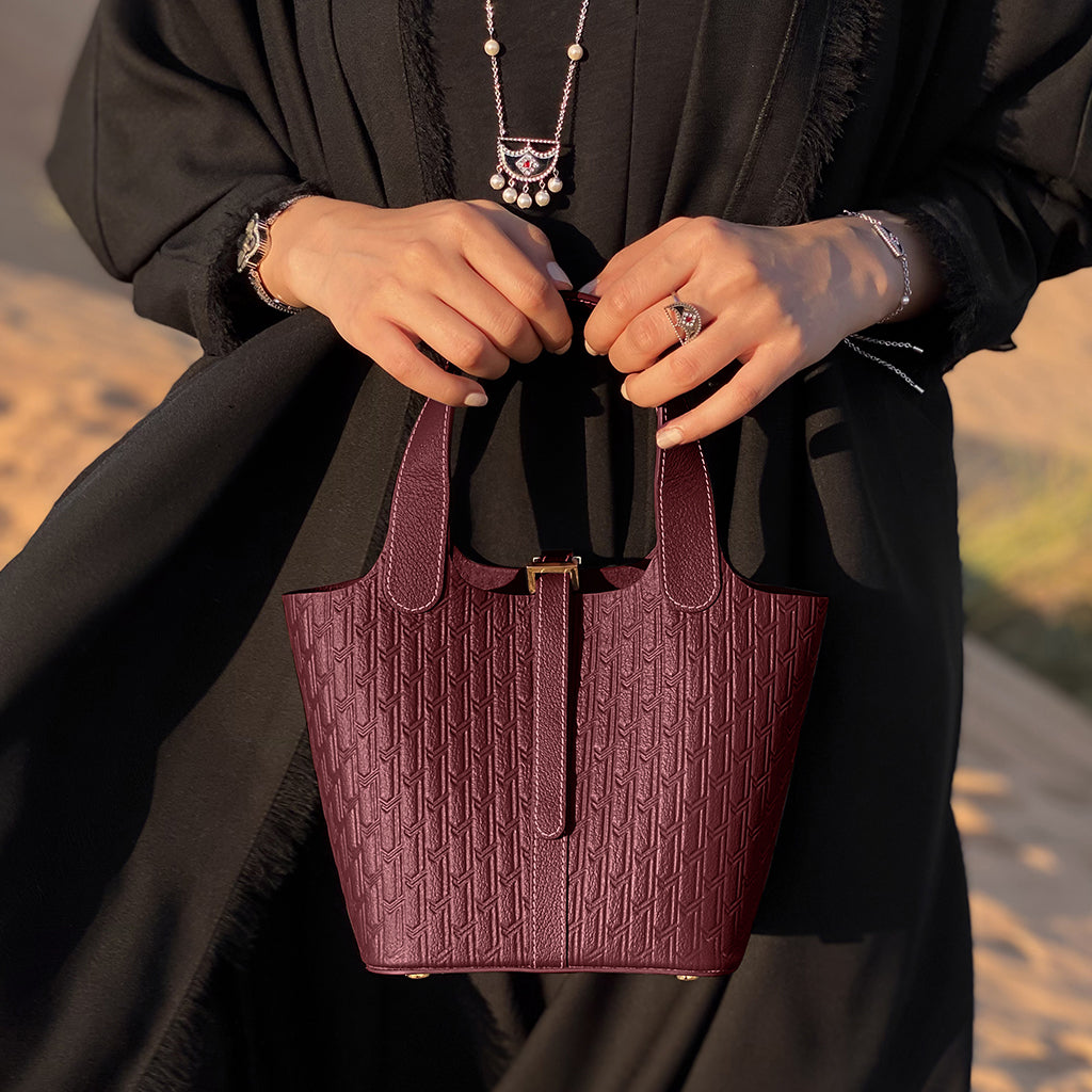 Alyazia Handbag / Burgundy