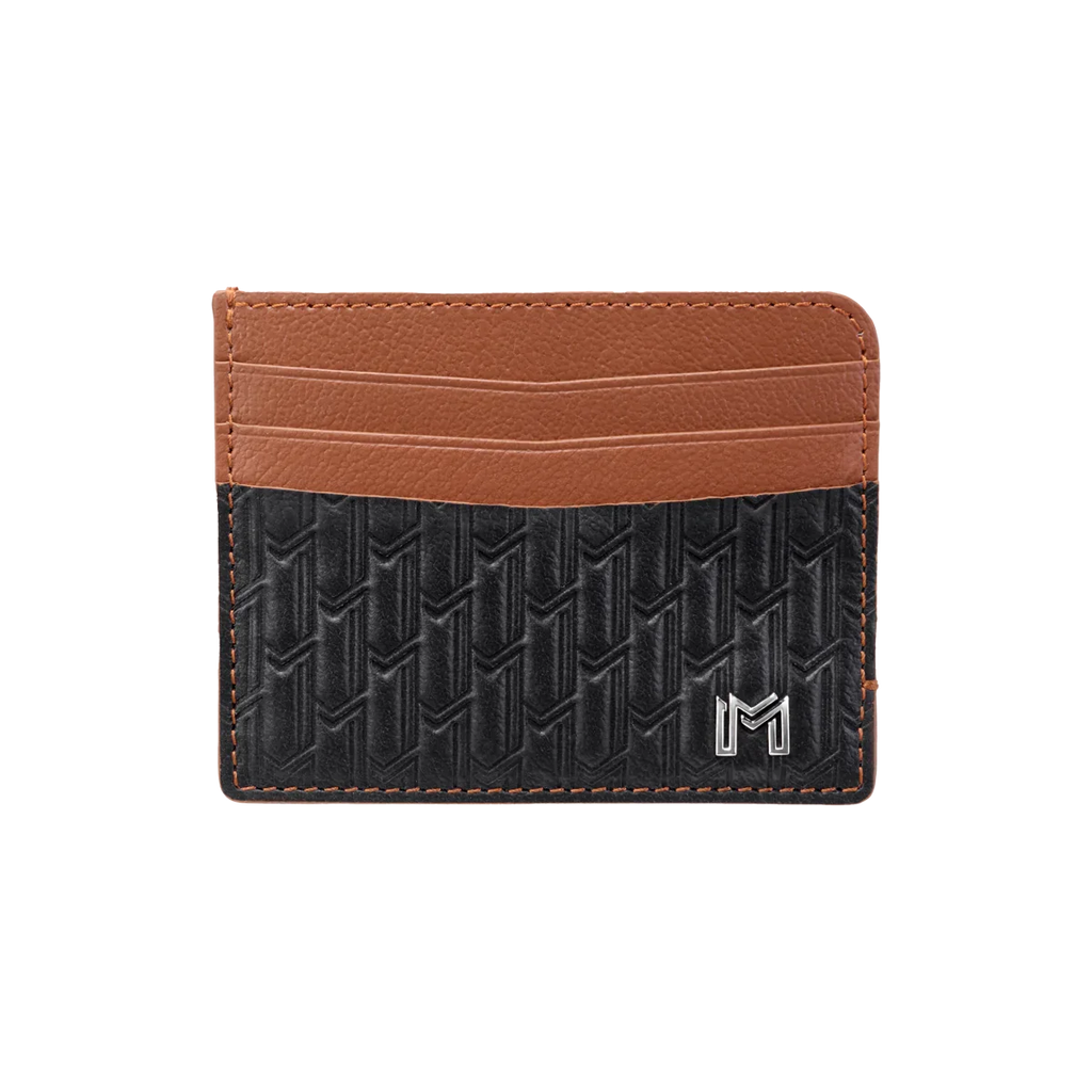 Camel Leather Black & Tan / Silver