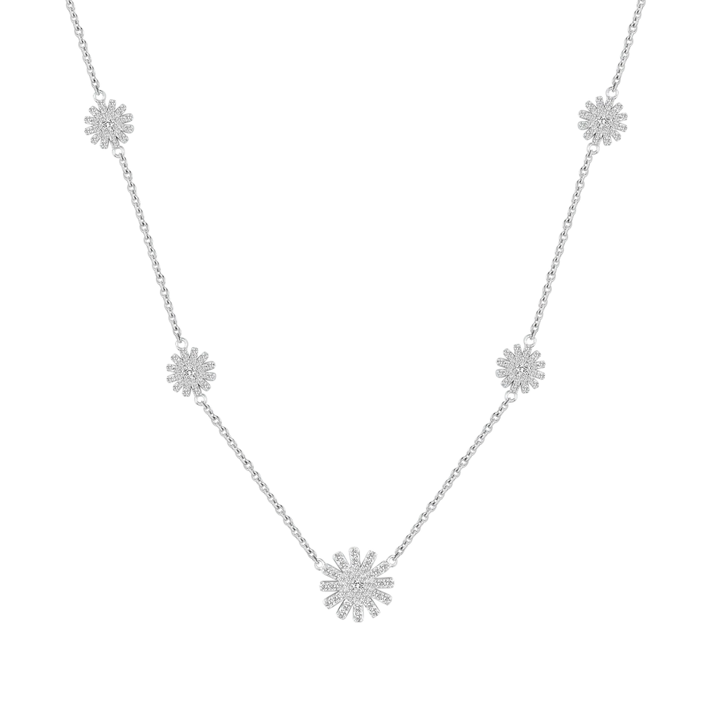 Charming Sunflower / Necklace Silver