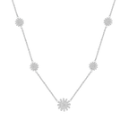 Charming Sunflower / Necklace Silver