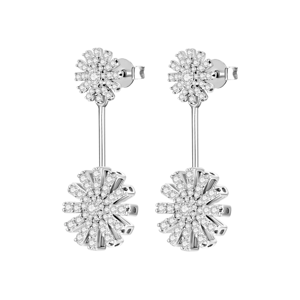 Charming Sunflower / Earrings Silver