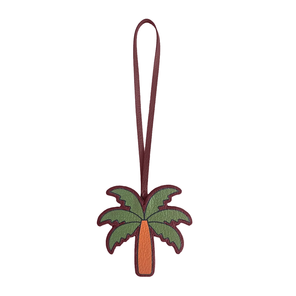 Leather Charm / Palm Tree