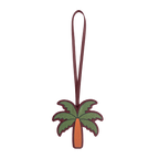 Leather Charm / Palm Tree