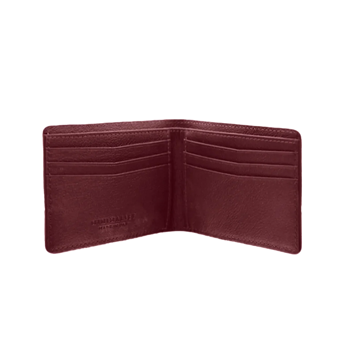 Camel Leather Burgundy / Silver
