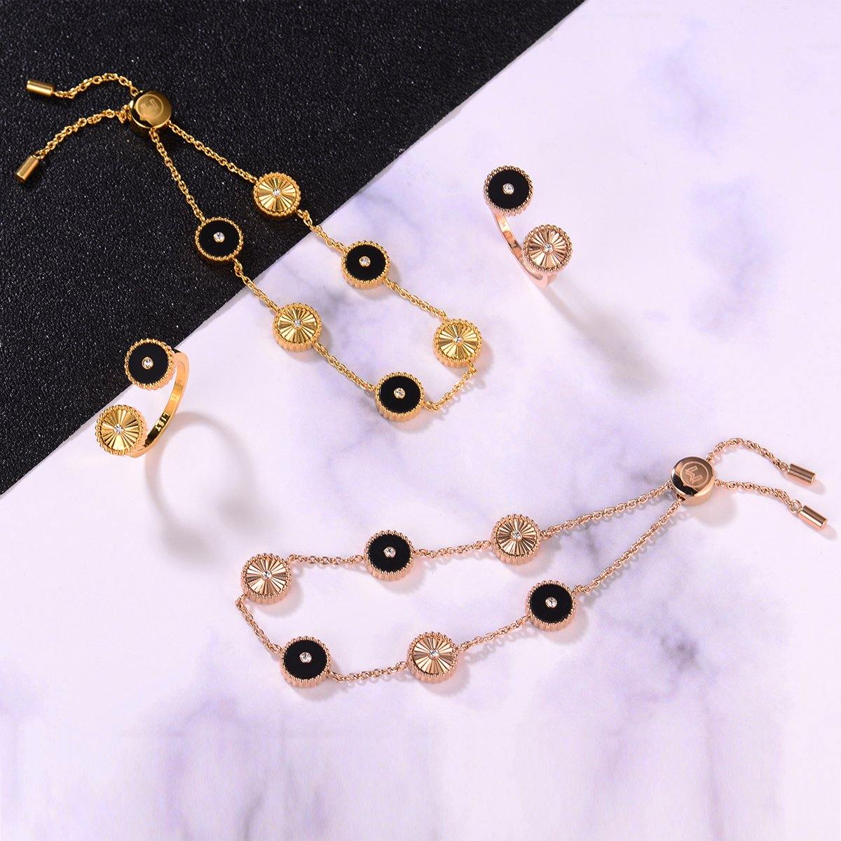Kanz / Ring Black Gold
