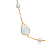 Drop / Necklace Pearl Gold