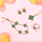 Joory / Set Malachite Gold