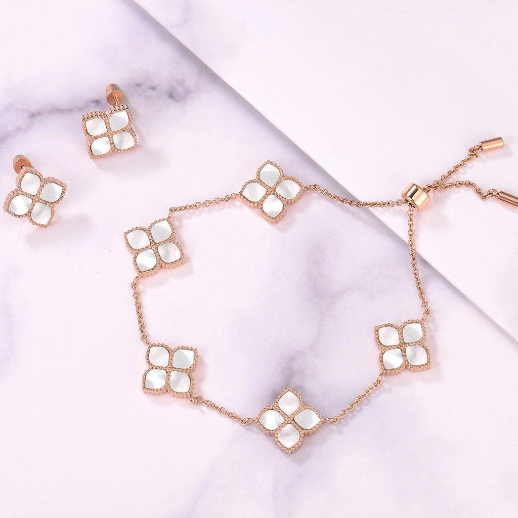 Joory / Earrings Pearl Rose Gold