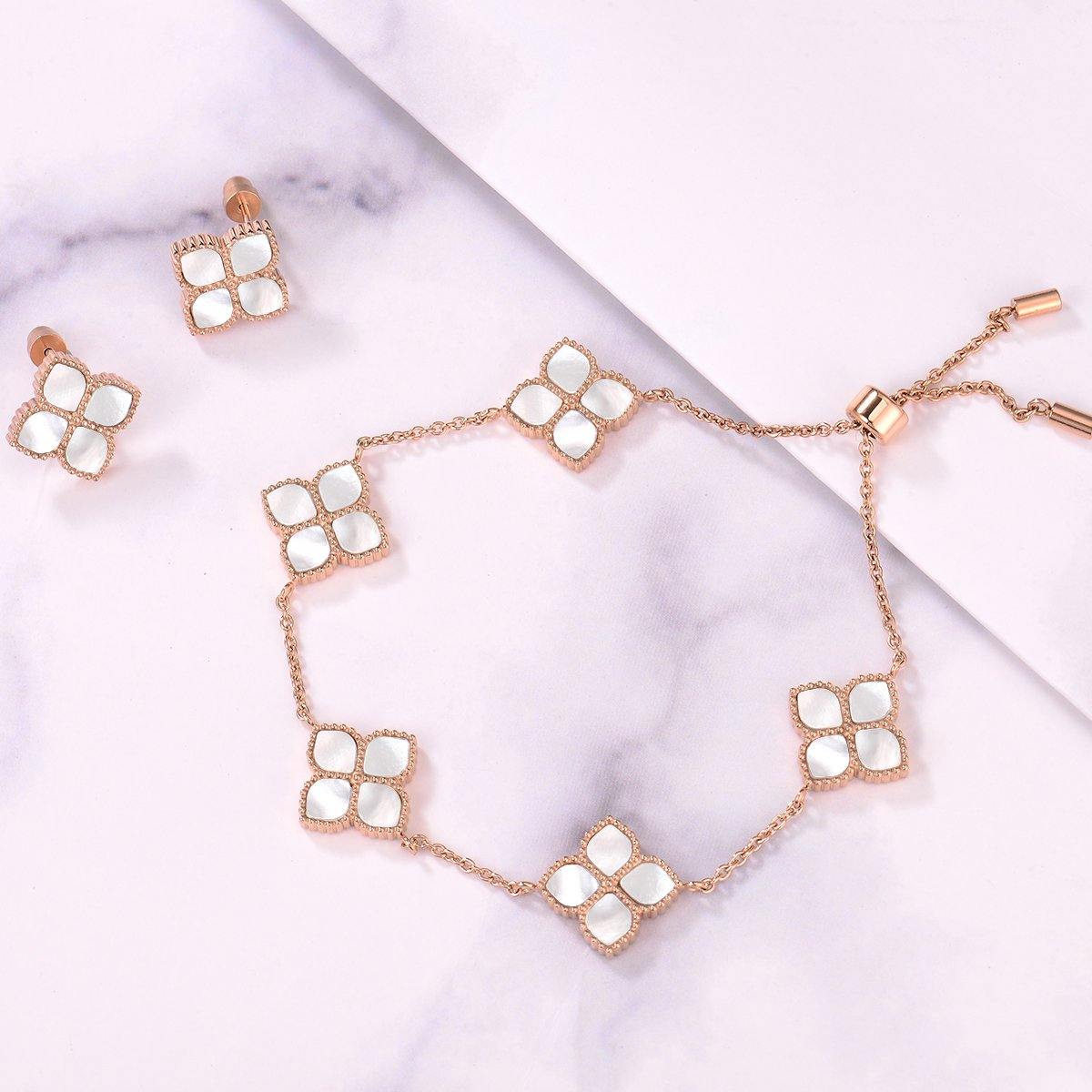 Joory / Earrings Pearl Rose Gold
