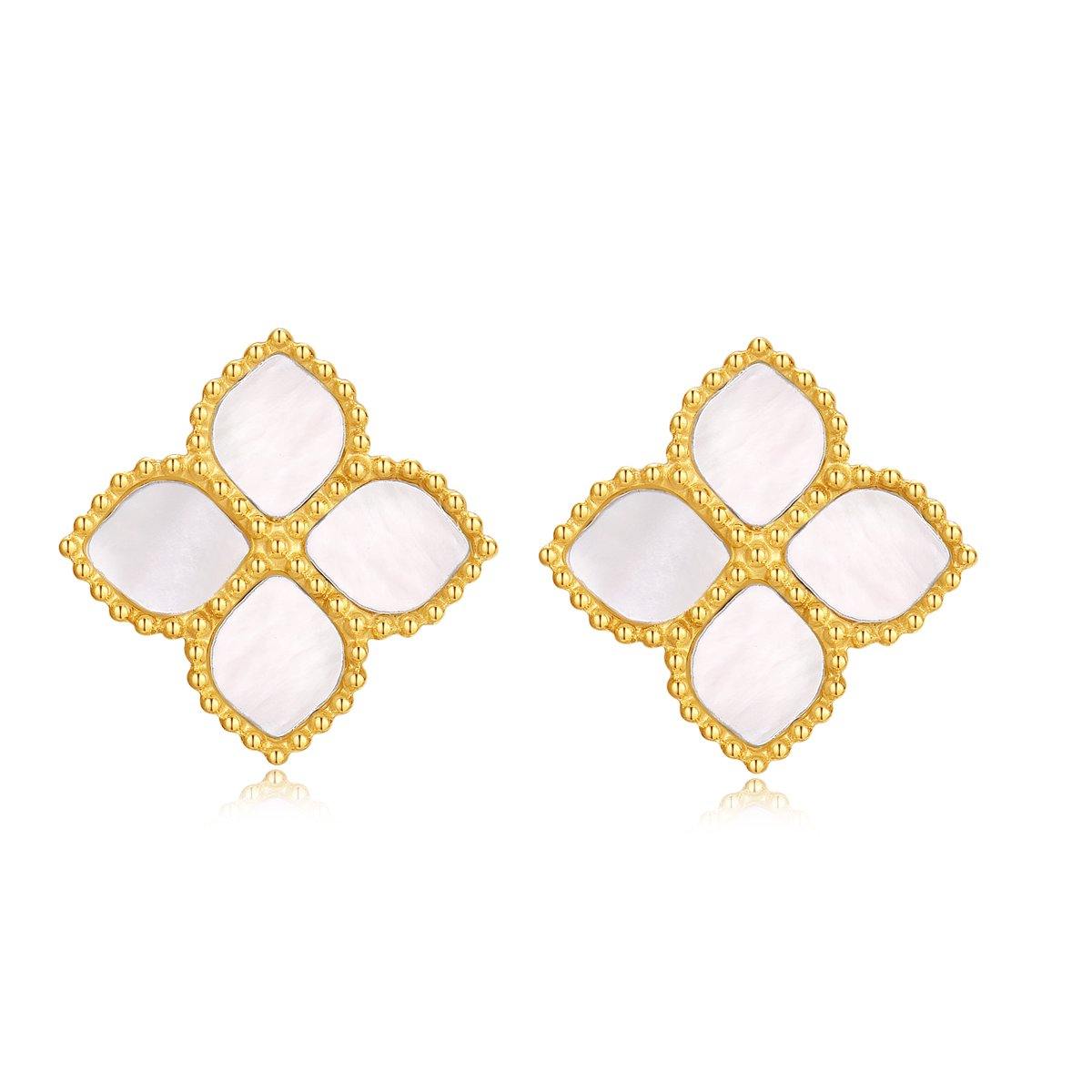 Joory / Earrings Pearl Gold