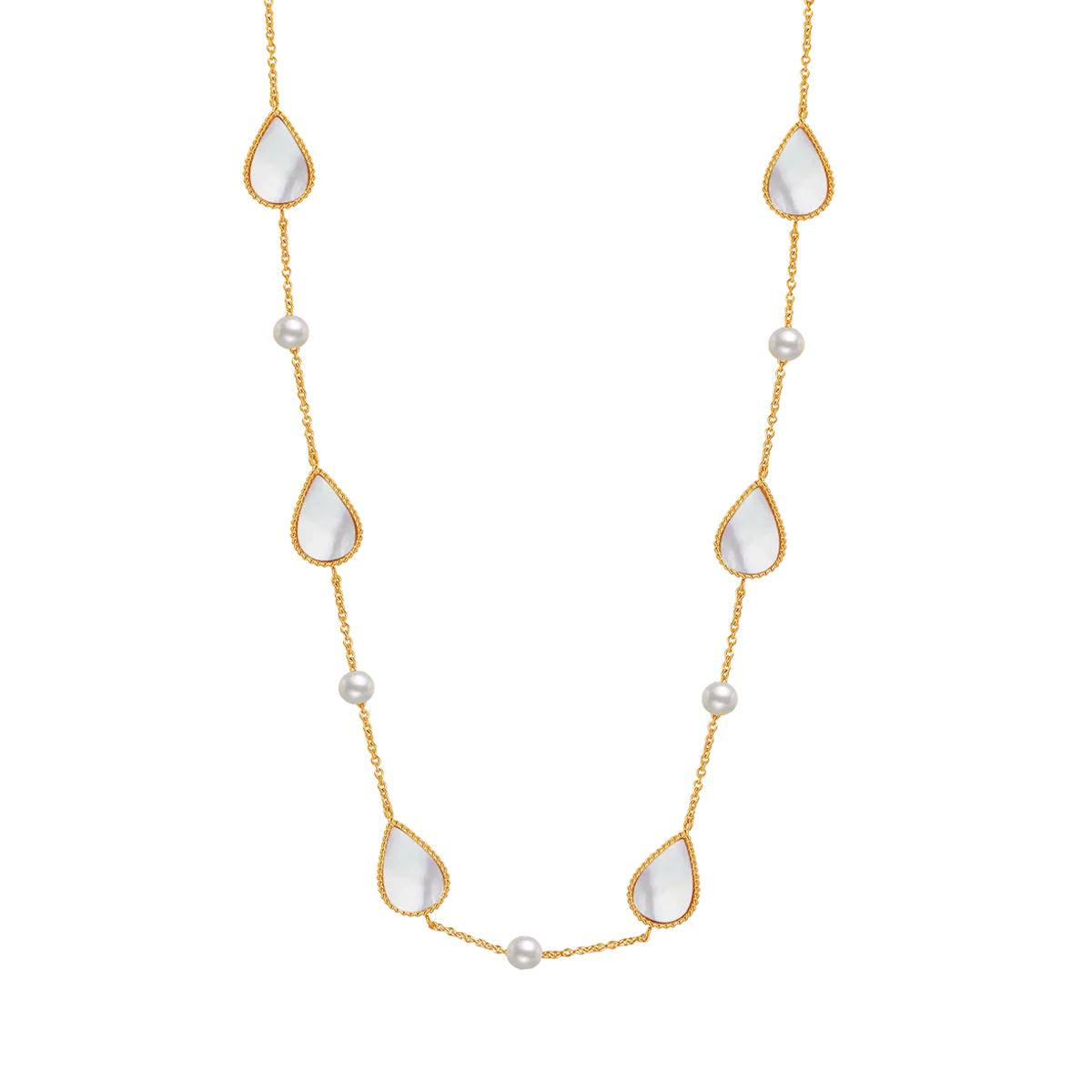 Drop / Necklace Pearl Gold