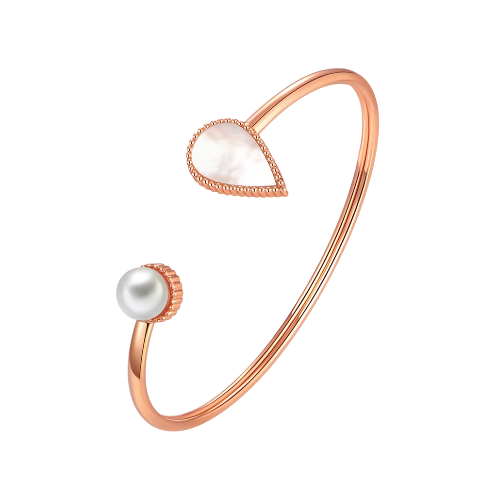 Drop / Bangle Pearl Rose Gold