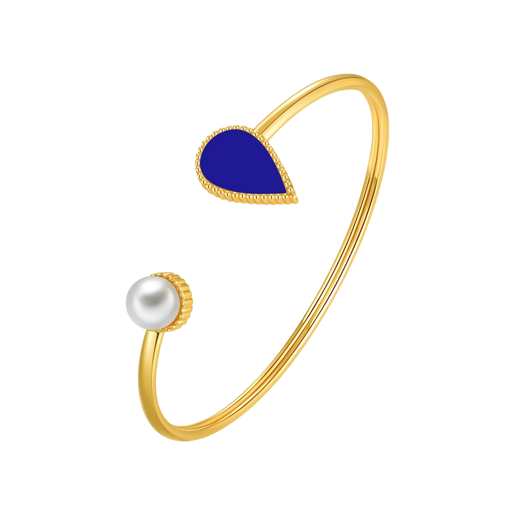 Drop / Bangle Blue Gold