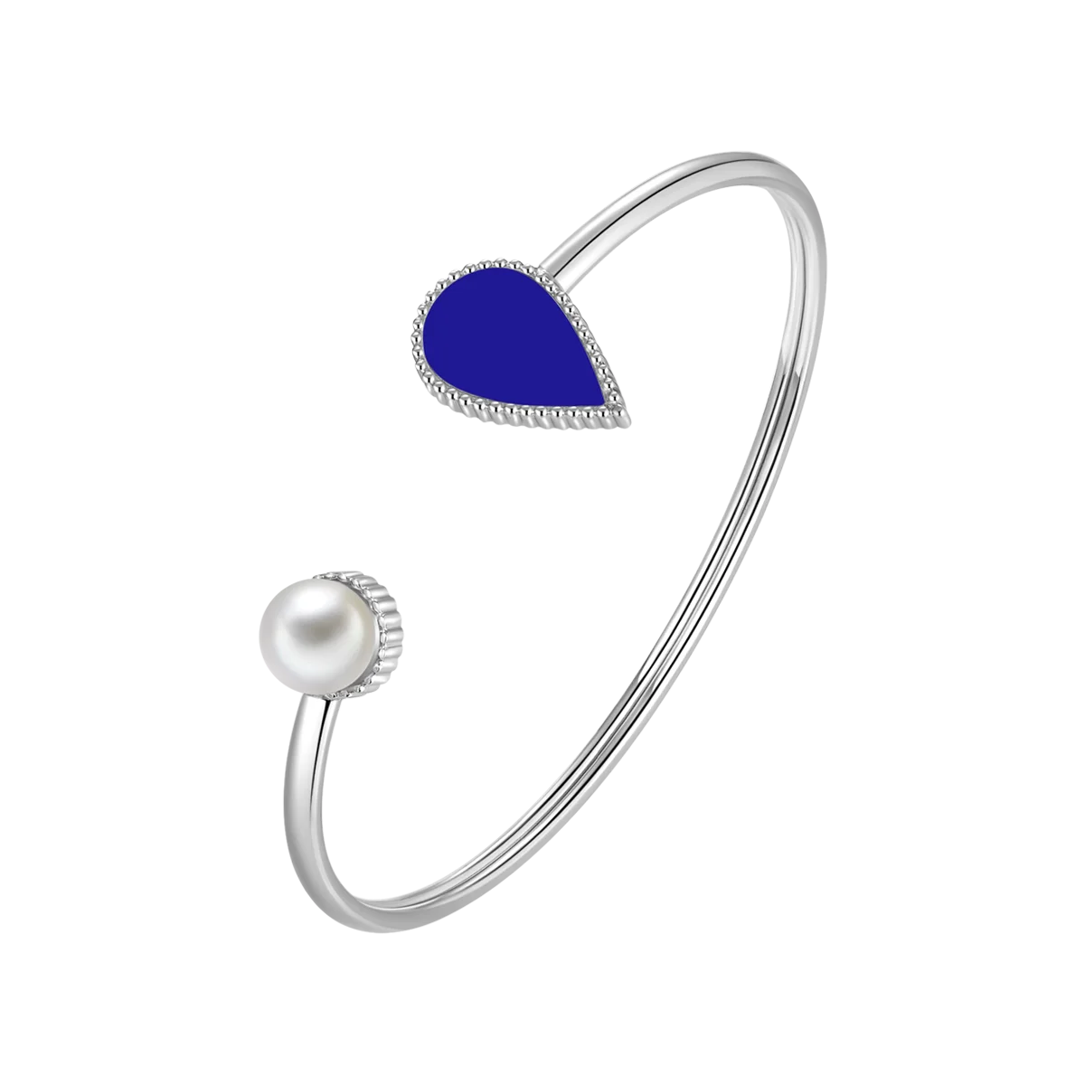 Drop / Bangle Blue Silver