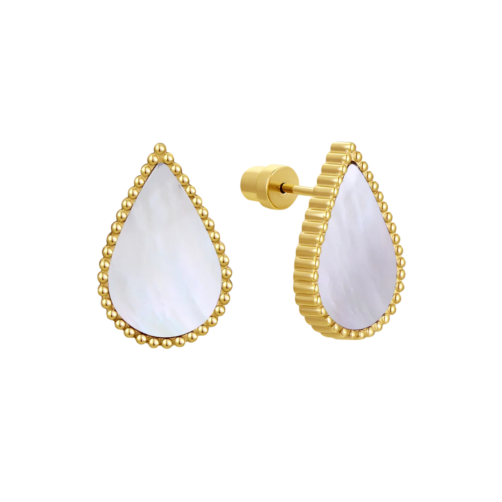 Drop / Earrings Pearl Gold