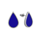 Drop / Earrings Blue Silver