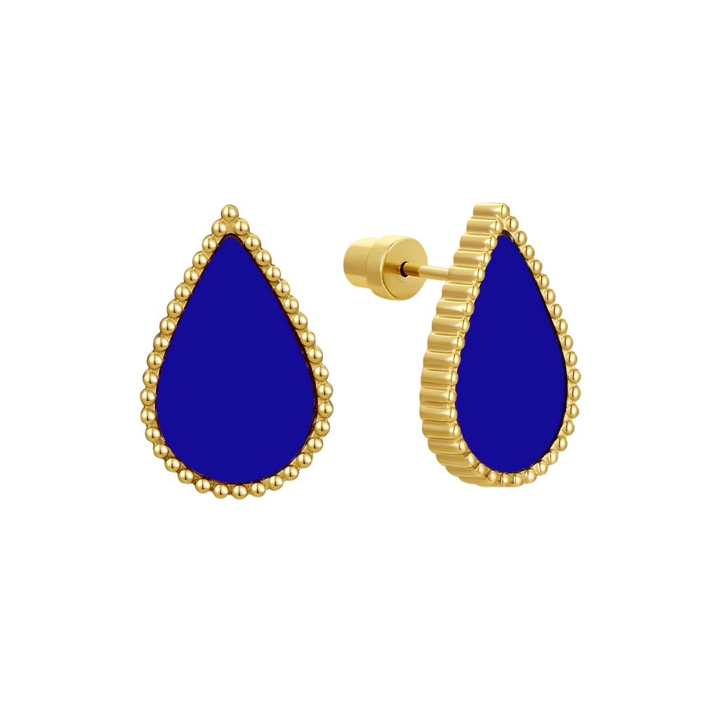 Drop / Earrings Blue Gold