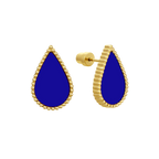 Drop / Earrings Blue Gold