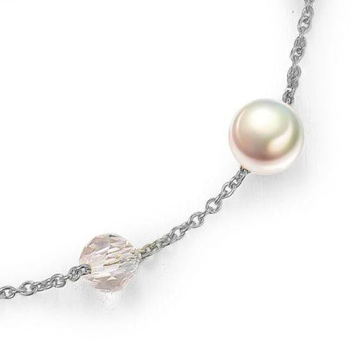 Sphere / Pearl Silver Crystal
