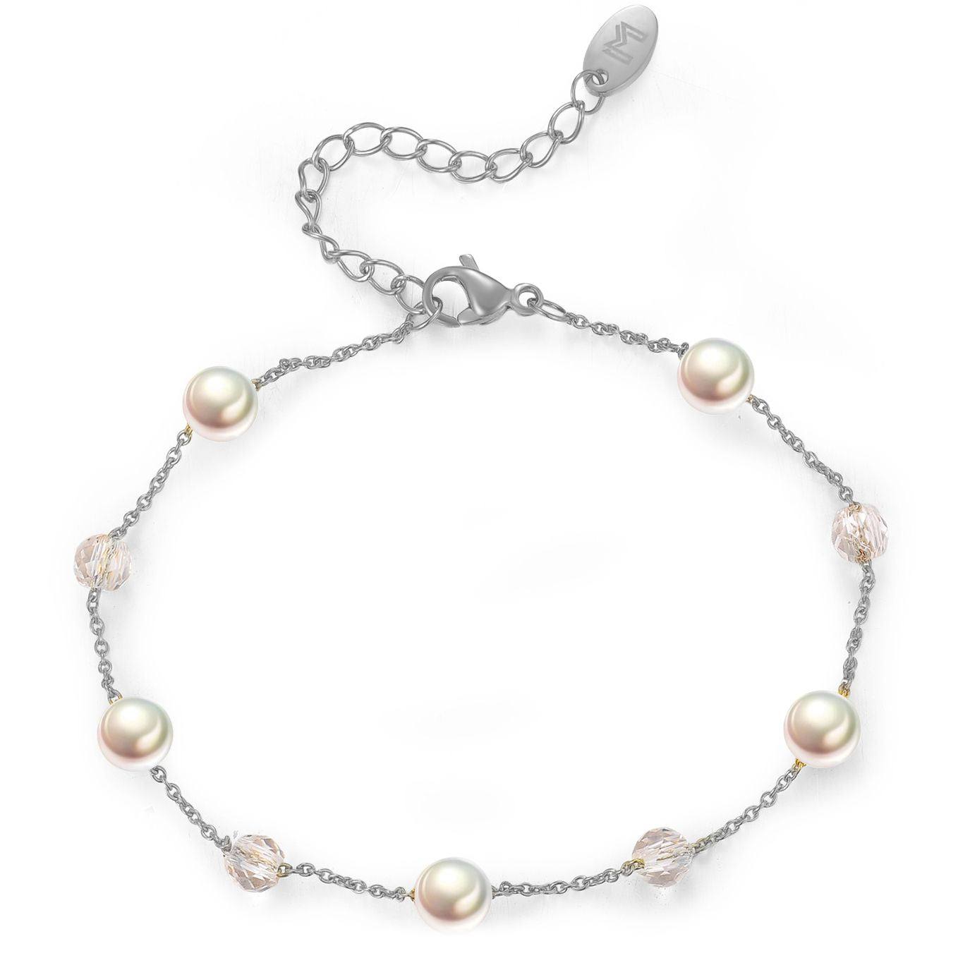 Sphere / Pearl Silver Crystal
