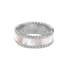 Lulwah Ring / Pearl Silver ( Size 8 )