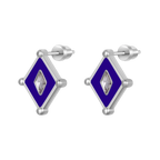 Kite / Earrings Blue Silver