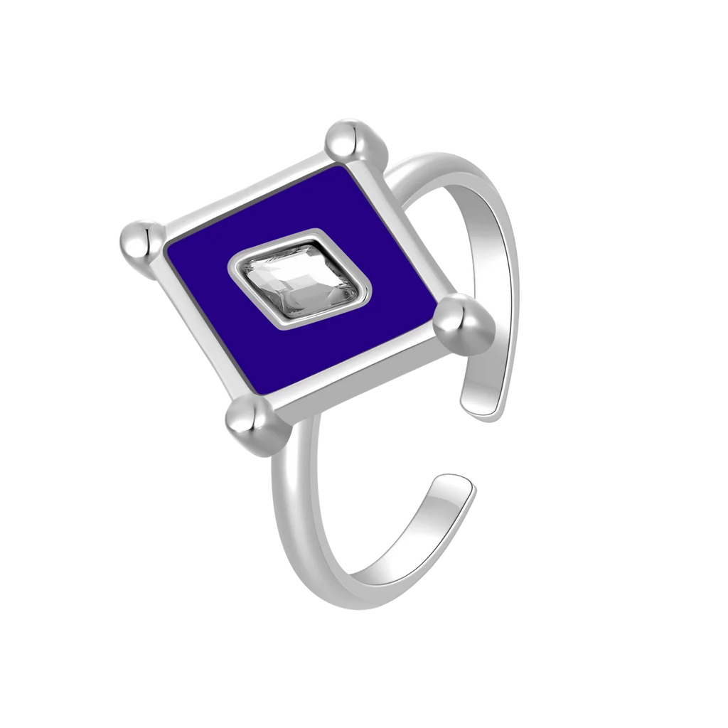 Kite / Ring Blue Silver