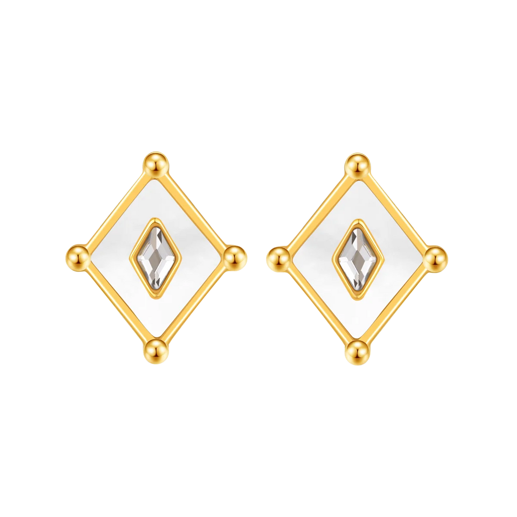 Kite / Earrings Pearl Gold