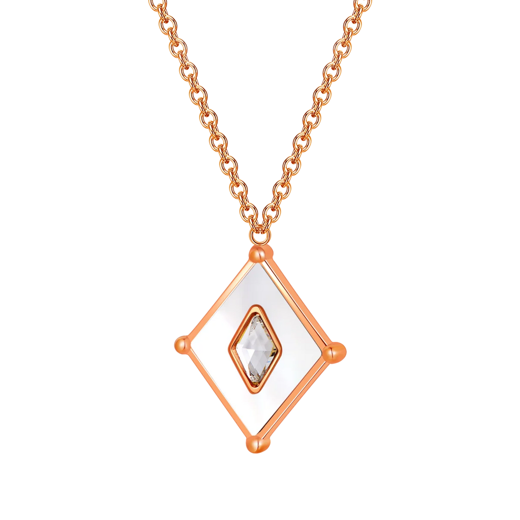 Kite / Necklace Pearl Rose Gold