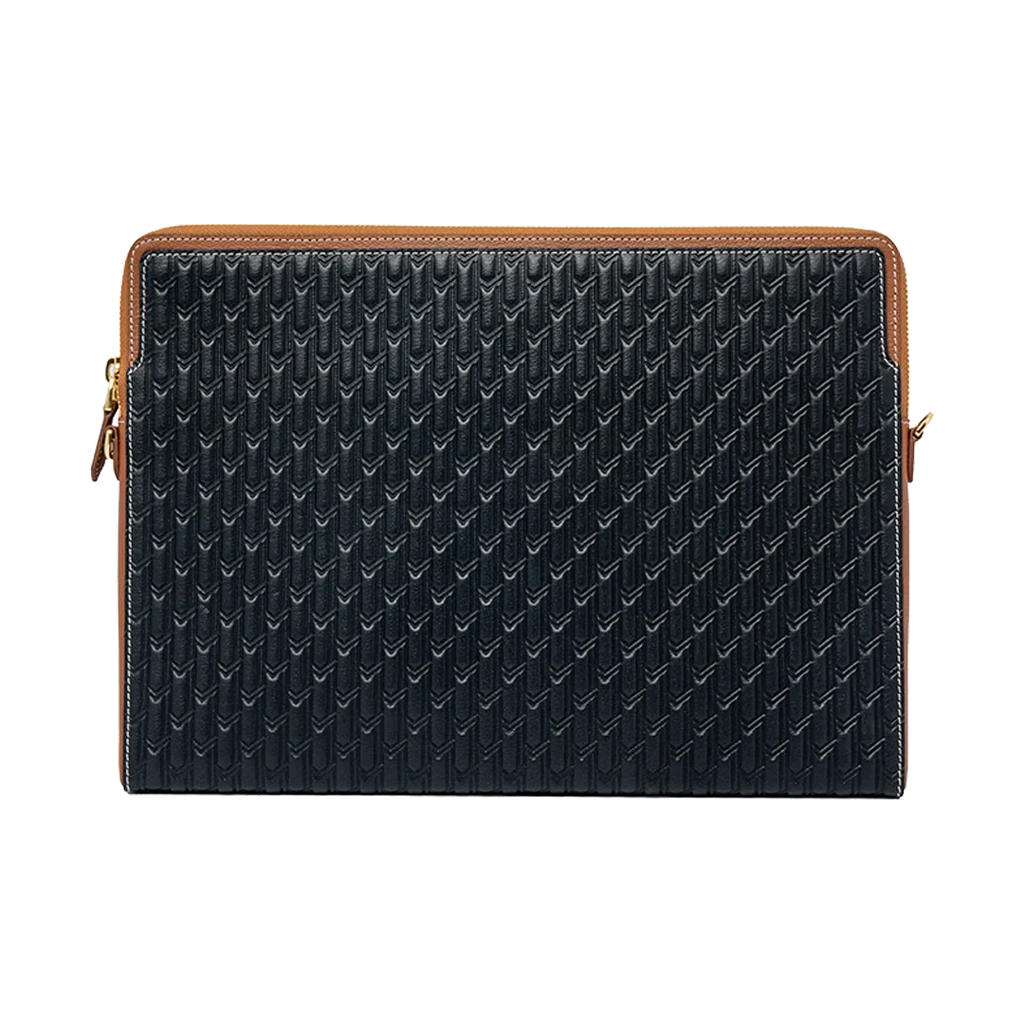 Laptop Sleeve / Black & Tan