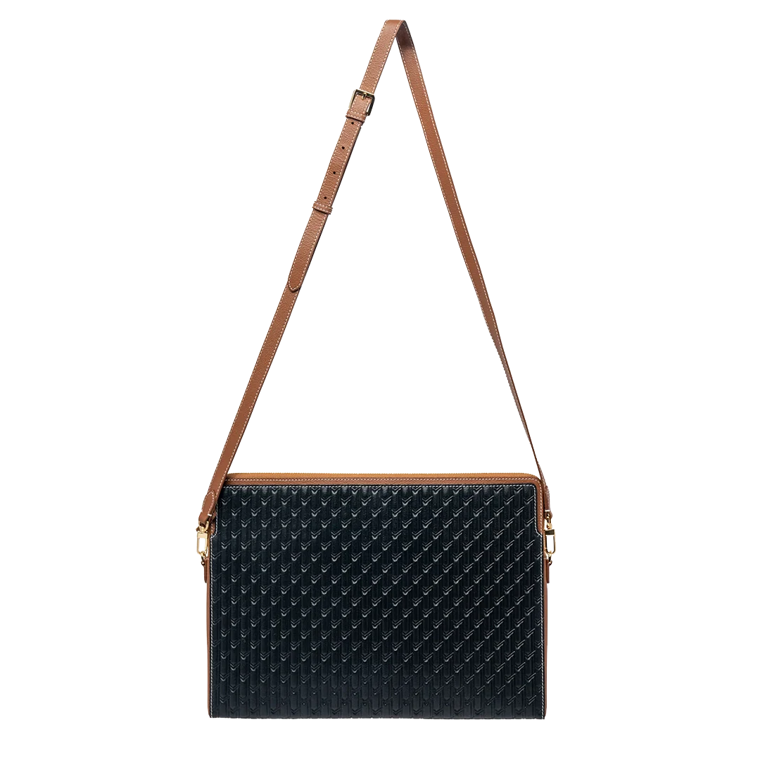 Laptop Sleeve / Black & Tan