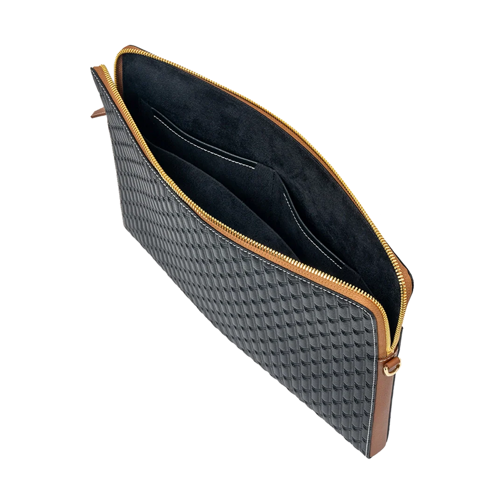 Laptop Sleeve / Black & Tan