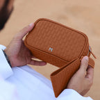 Travel Pouch Tan / Silver