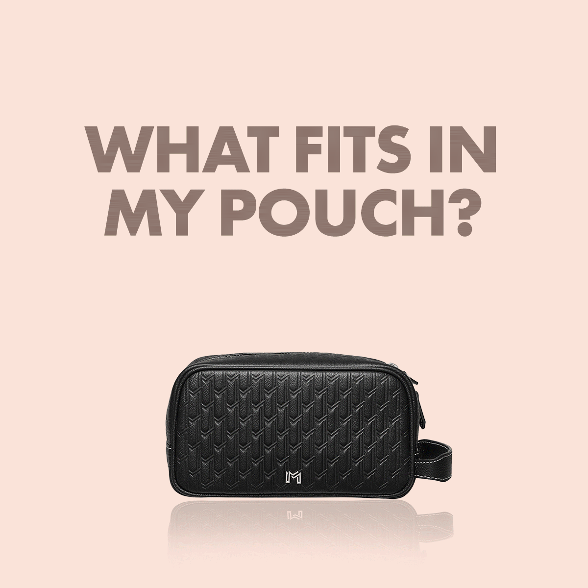 Travel Pouch Black / Silver