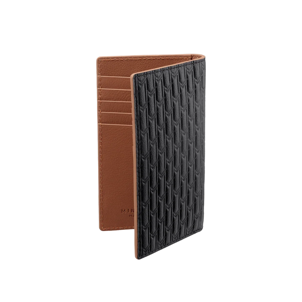 Camel Leather Black & Tan / Silver